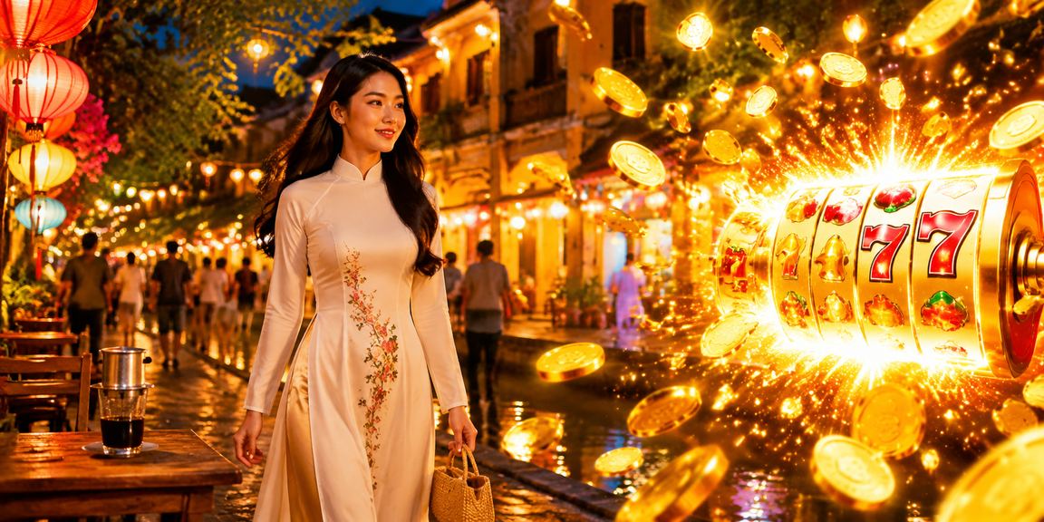 Người dùng Hội An nghiêm túc tìm hiểu quy định slot game bên ly cà phê buổi chiều